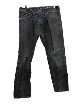 KUHL Ryder Pants Vintage Patina Dye Mens 34x30 Grey Canvas Hiking Outdoor Wear